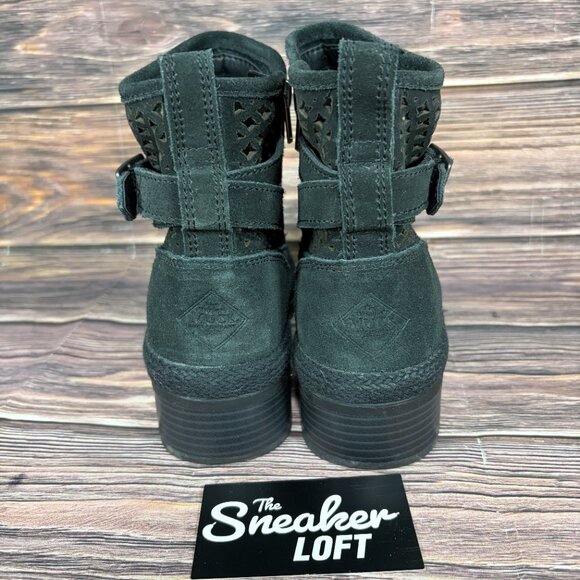 Muck Boots Women's Waterproof Liberty Suede Ankle Slip On Boots - Picture 4 of 8